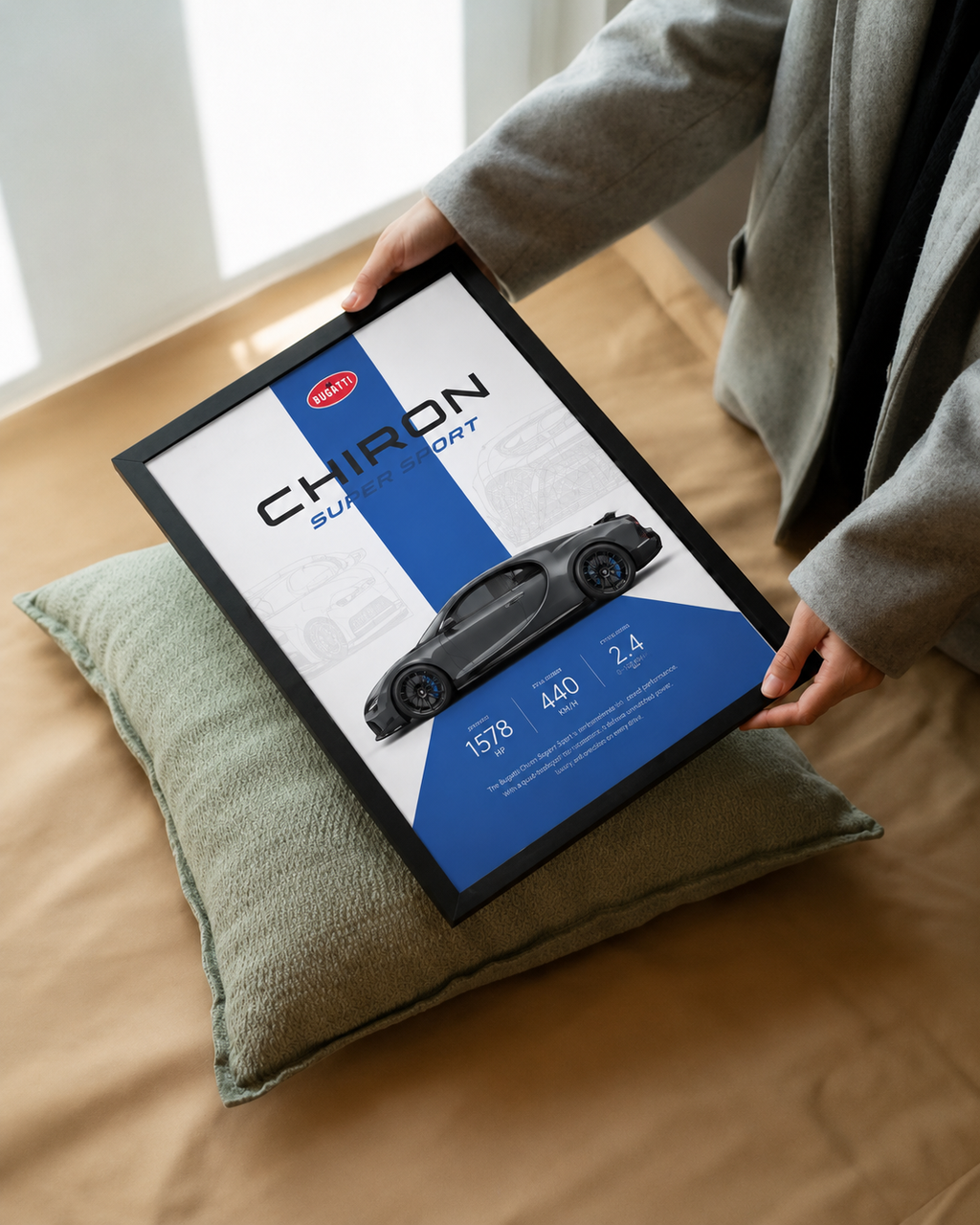 Bugatti Chiron Super Sports | A4 Size | Premium HD Wall Art