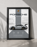 Porsche 911 GT3 RS Car Photo Frame | A4 Size | Premium HD Wall Art