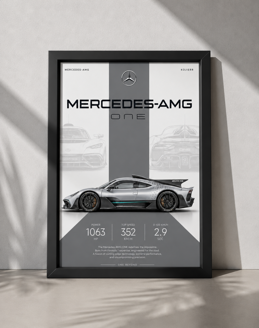 Mercedes-AMG ONE Car Photo Frame | A4 Size | Premium HD Wall Art