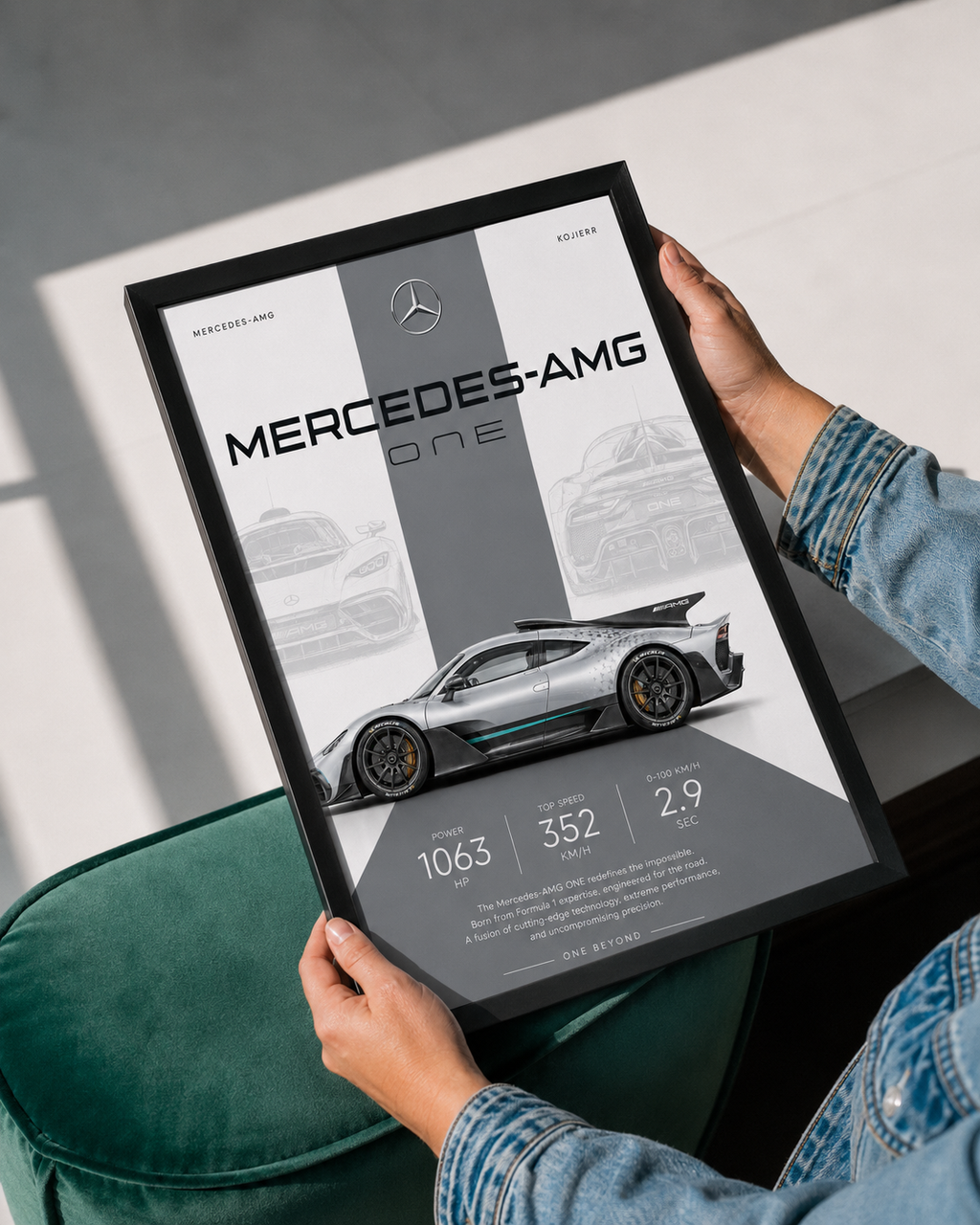 Mercedes-AMG ONE Car Photo Frame | A4 Size | Premium HD Wall Art
