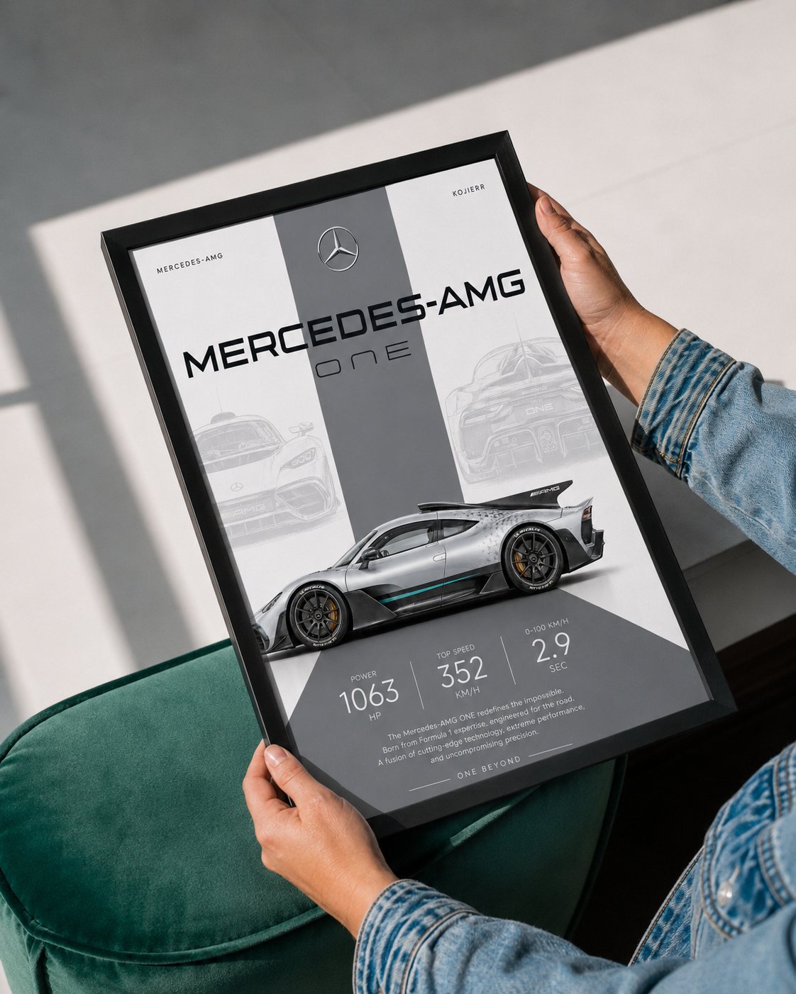 Mercedes-AMG ONE Car Photo Frame | A4 Size | Premium HD Wall Art