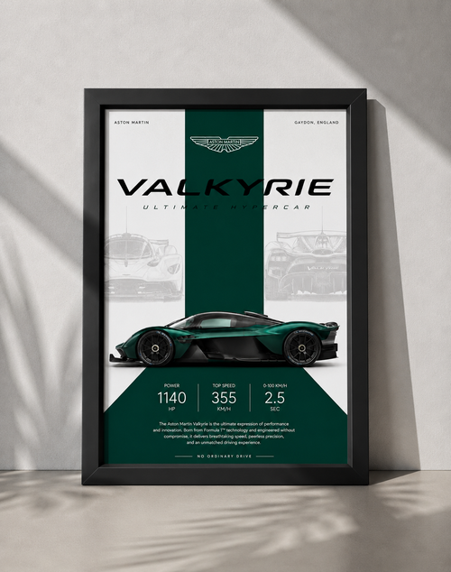 Aston Martin Valkyrie Car Photo Frame