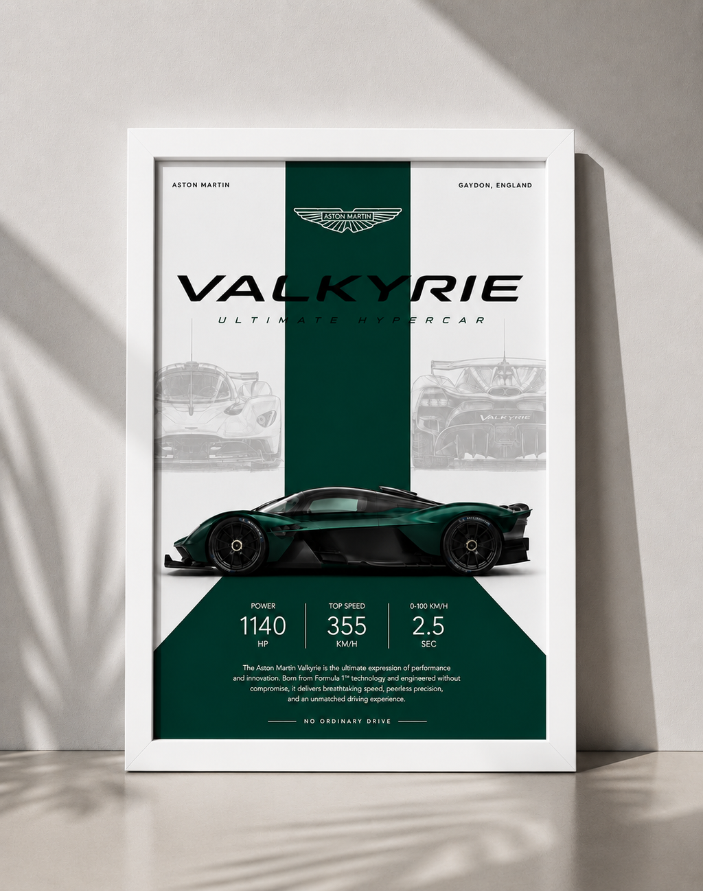 Aston Martin Car Photo Frame