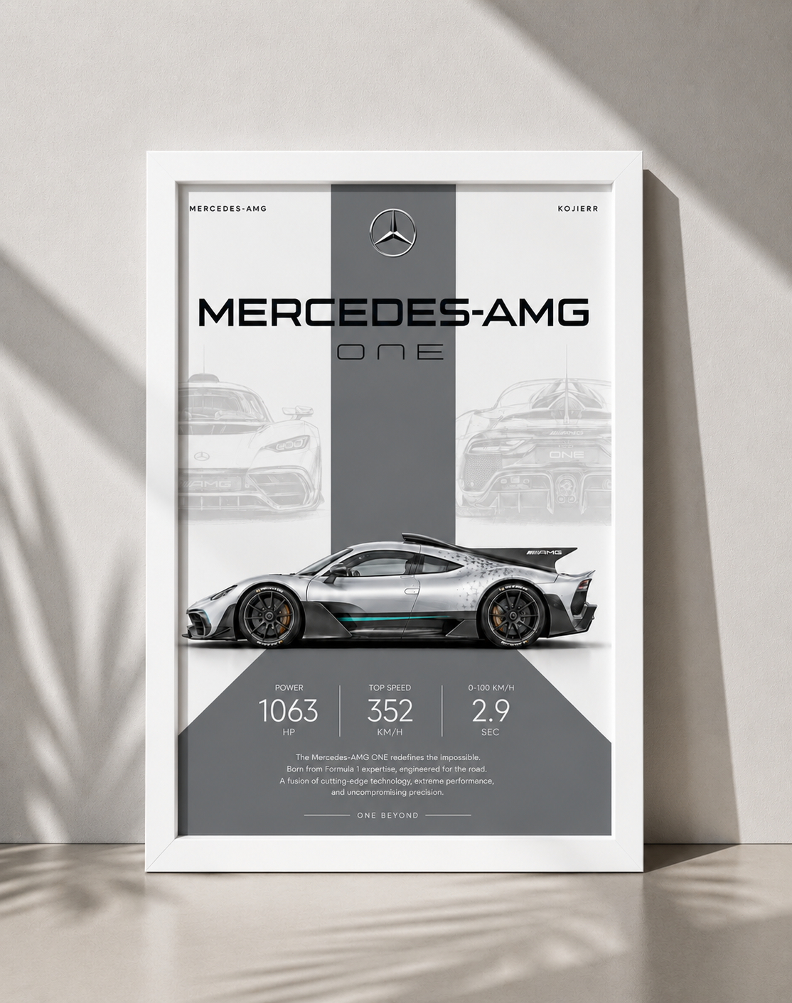 Mercedes-AMG ONE Car Photo Frame | A4 Size | Premium HD Wall Art