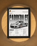 Porche Carrera GT Absolut Car Photo Frame A4 Size Premium HD Wall Art